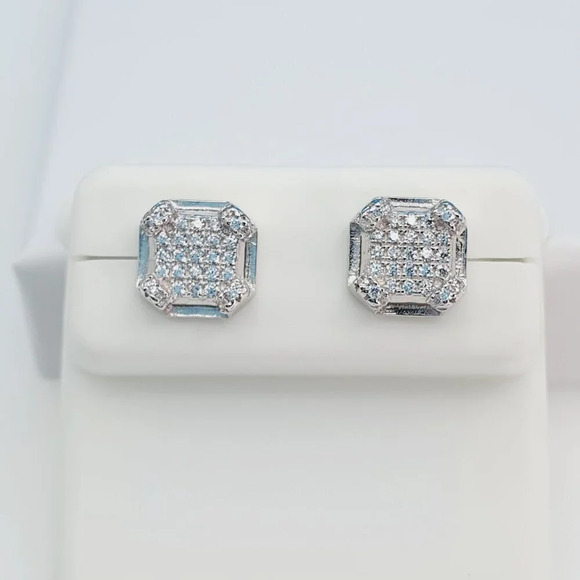 - "925 Sterling Silver Cubic Zirconia Earrings, U19254833 - Picture 5 of 11